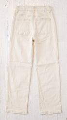 Risen Slouchy Ankle Baggy Pants | Ivory — Back view