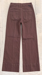 Risen Tummy Control Mid Rise Wide Leg Wide Hem Pants — Back view