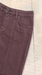 Risen Tummy Control Mid Rise Wide Leg Wide Hem Pants — Front pocket detail