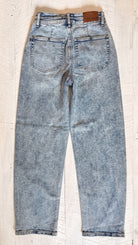 Judy Blue High Waisted Marlow Arc Leg Double Waistband Jeans | Light — Back view