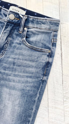 Risen High Rise Ankle Wide Cuffed Jeans | Medium — Front pocket detail