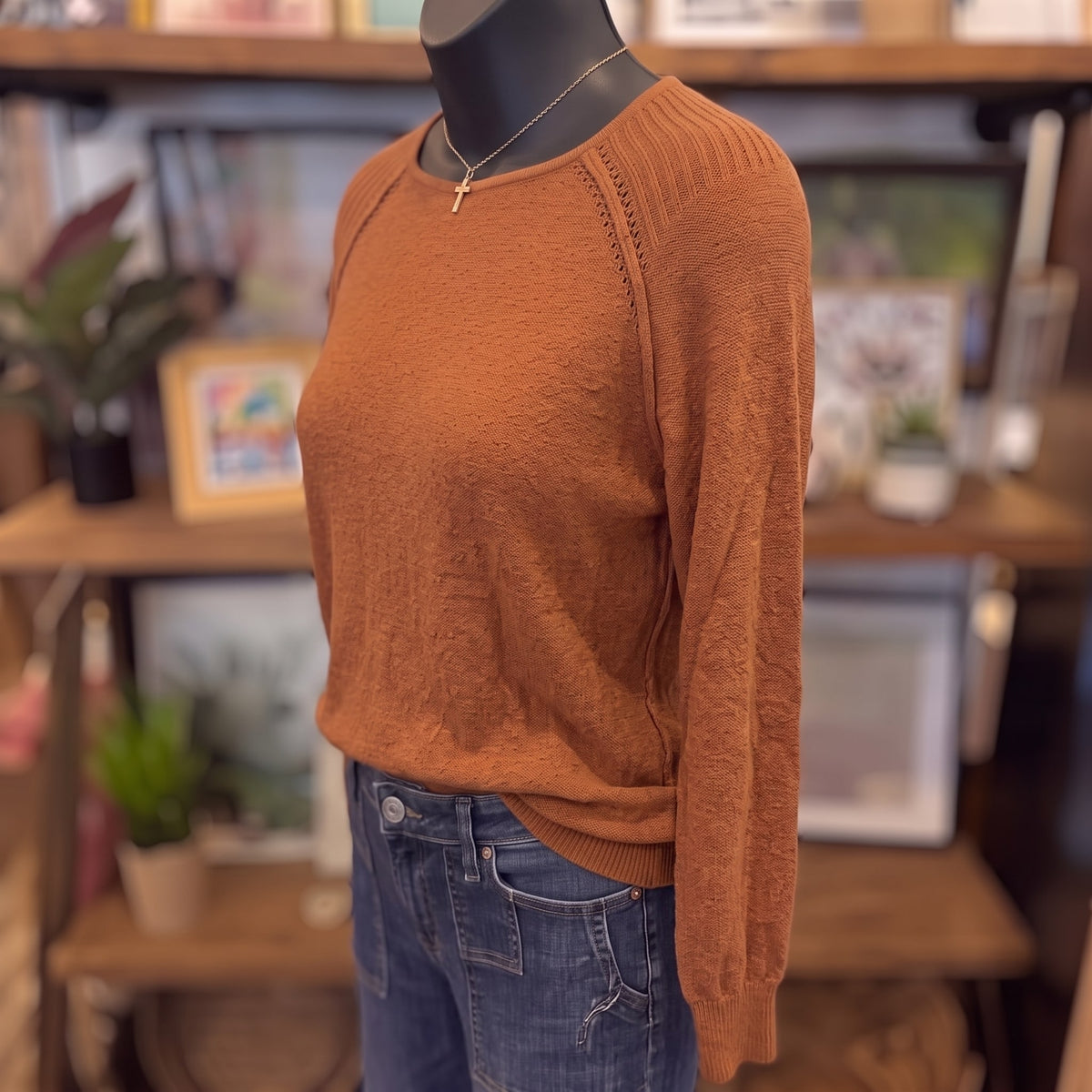 Don't Be Difficult Pullover Sweater on mannequin