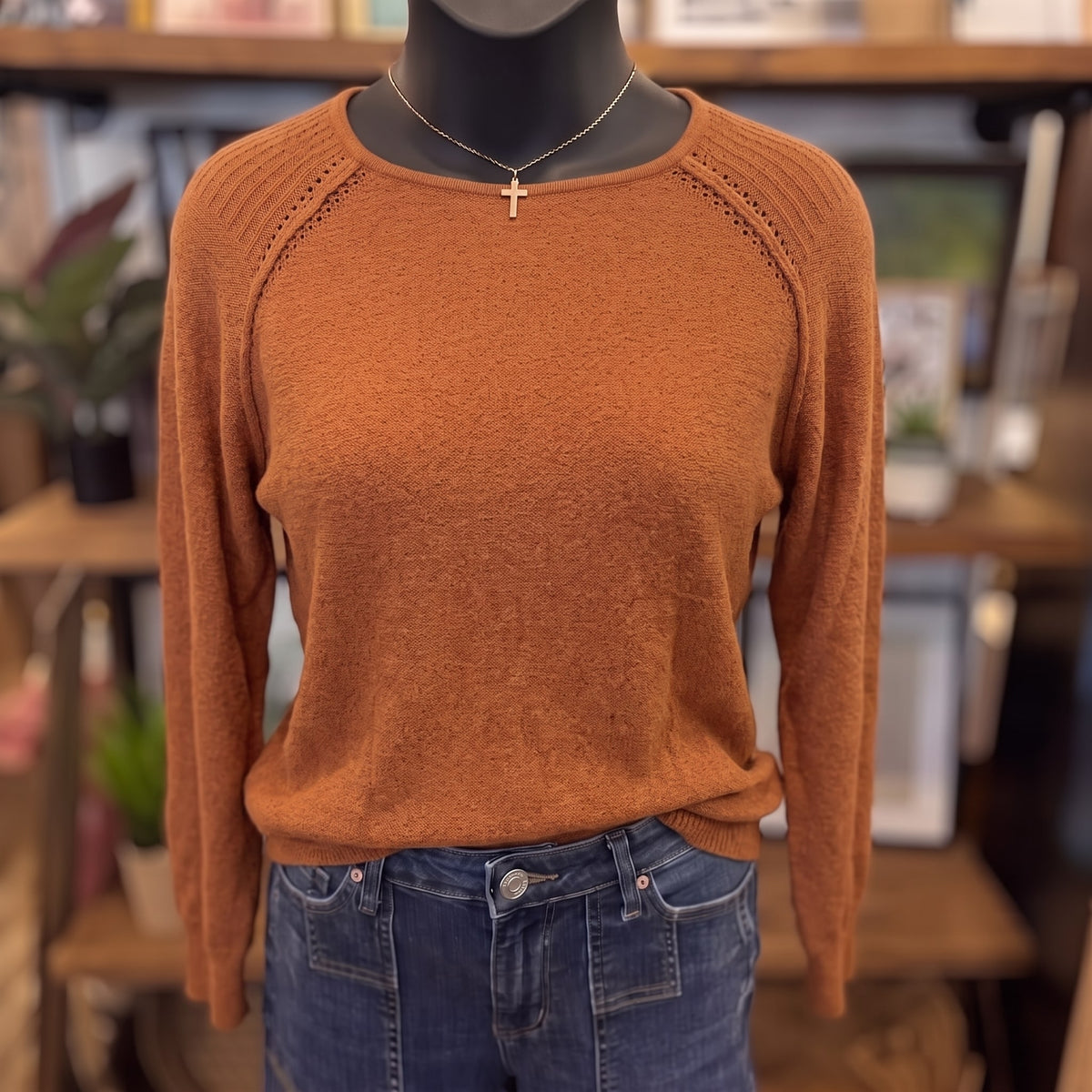 Don't Be Difficult Pullover Sweater on mannequin