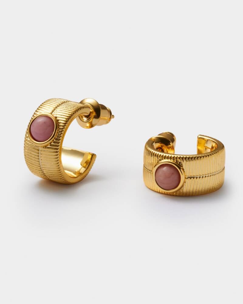 Katie Loxton Birthstone Hoop Earrings | October | Tourmaline
