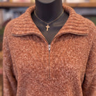 Something's Got a Hold On Me Oversized Sweater on mannequin
